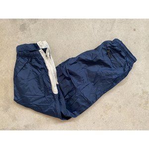 Vintage Nike Windbreaker Track Pants Men's Sz Large Blue Ankle Zip Gray Tag